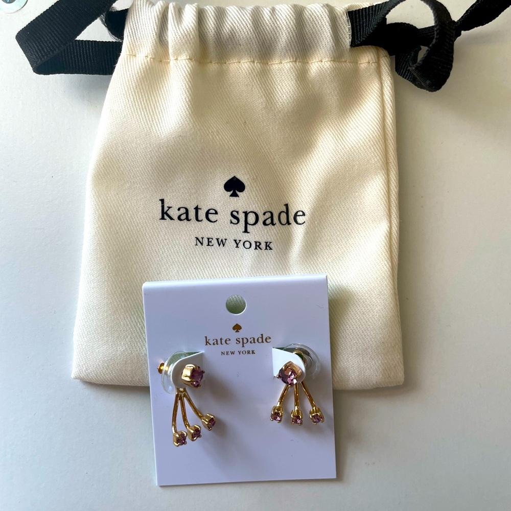 Kate Spade Gold and Pink  Earrings